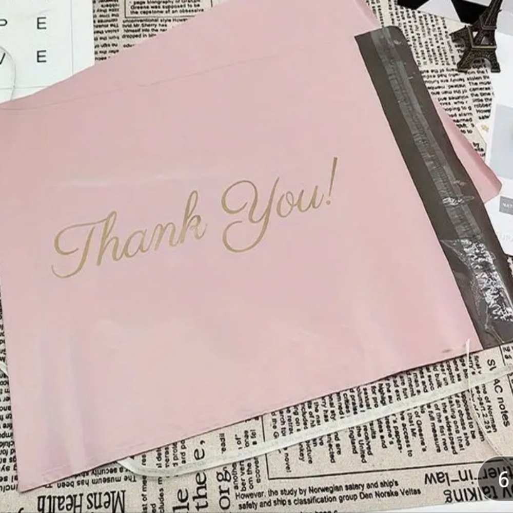 Pink THANK YOU LARGE POLYMAILERS QTY25 10 X 13 Hp🔥🔥🔥
